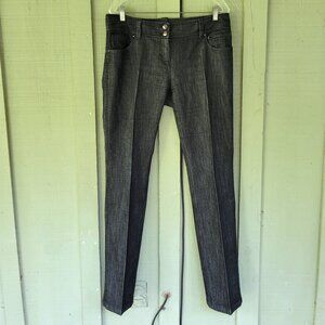 ETCETERA Black Sparkly Jeans 10 Cotton Blend